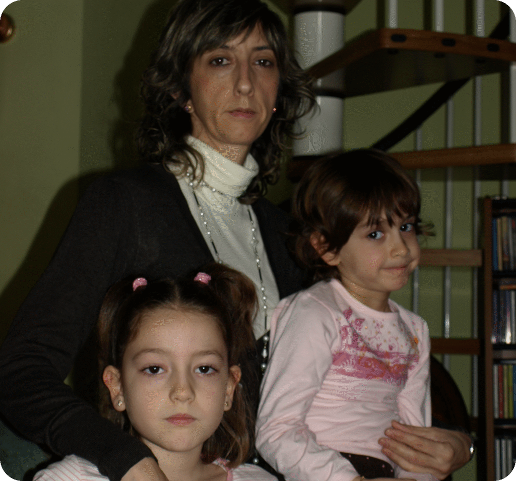 Fotografia de familia (mi madre, mi hermana y yo)